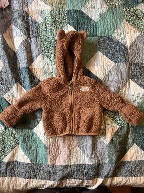 The North Face Kids Brown Bear Fleece Hooded Jacket